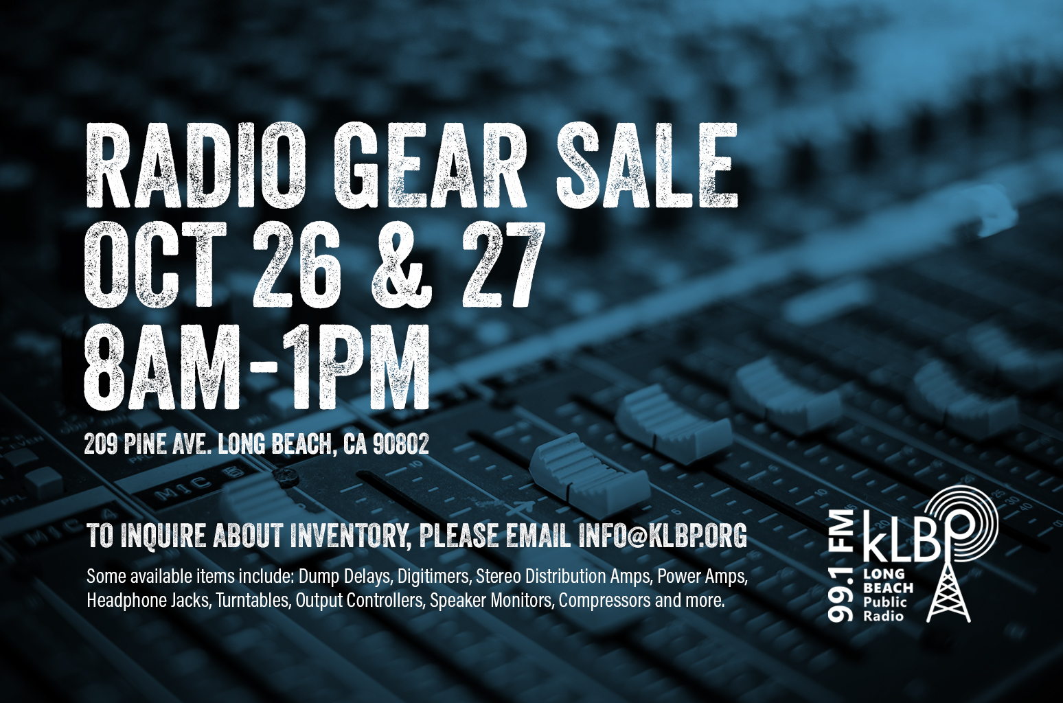KLBP Radio Gear Sale